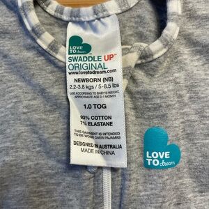 Love to Dream Gray Swaddle Up Newborn Size